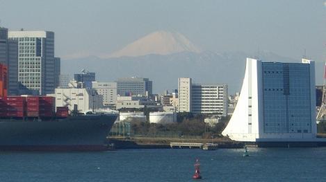 富士山が見えました