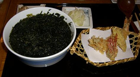 岩海苔天婦羅蕎麦