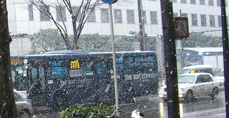 雪の仙台