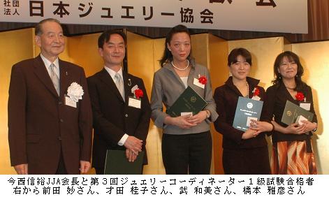 ＪＪＡ会長と１級合格者