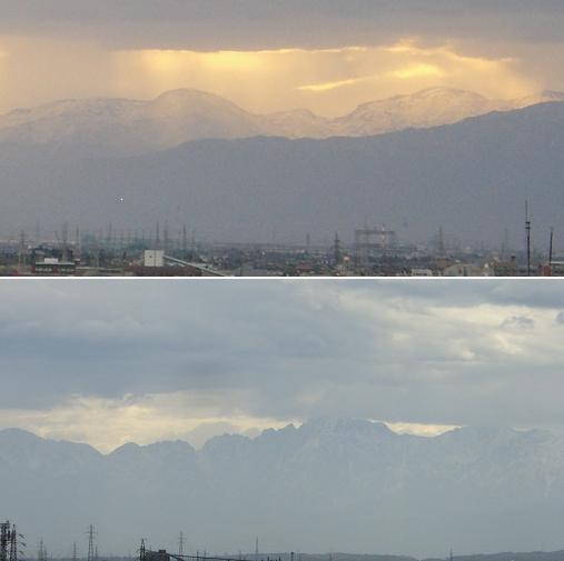北陸の山々