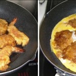 天ぷら卵とじ